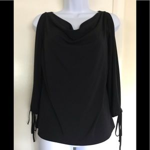 LAUNDRY , by Shelli Segal , Size M women’s black long sleeves top
